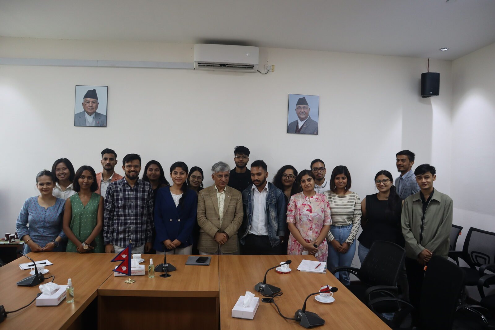 With economists and the Chief Advisor at the PM's Office
