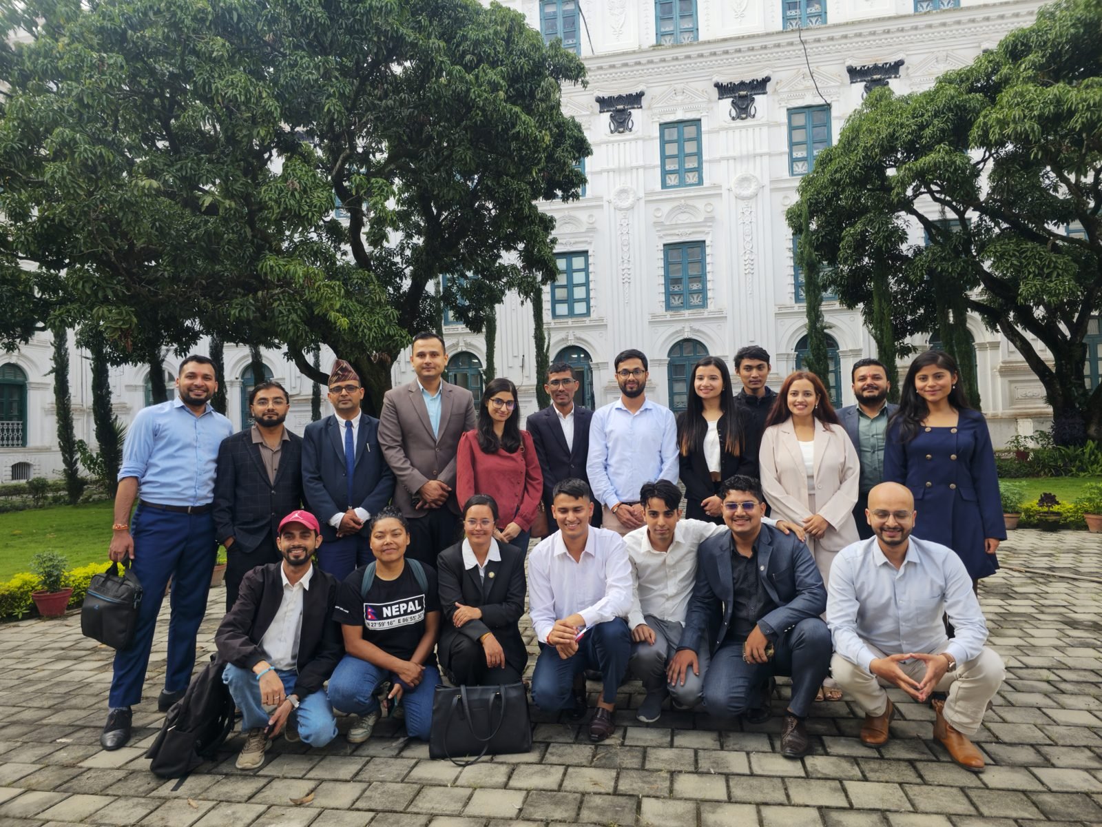 With young professionals in international relations at the PM's Office